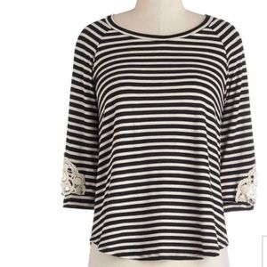 Modcloth ‘Set the Seine’ Flowy 3/4 Sleeve Top